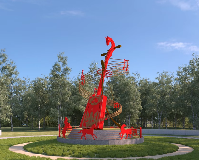 马头琴雕塑 不锈钢景观雕塑厂家