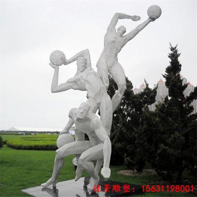 不锈钢打篮球人物运动雕塑