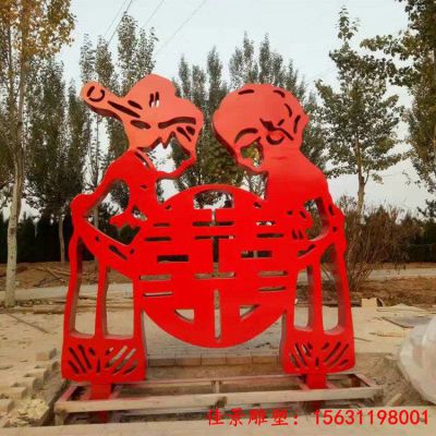 公园景观不锈钢剪纸雕塑