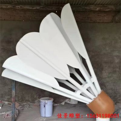 不锈钢大型羽毛球雕塑
