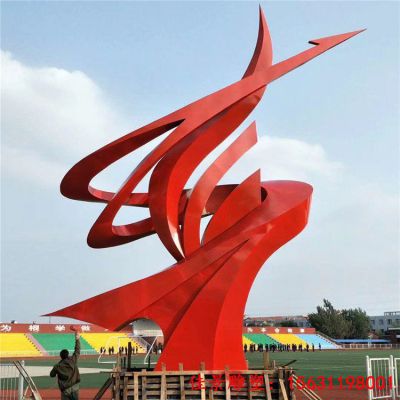 企业不锈钢雕塑公司标志性摆件