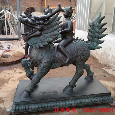 铜雕麒麟大型神兽雕塑