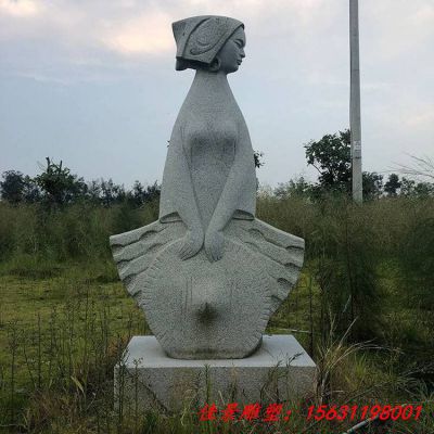 石雕抽象创意人物雕塑