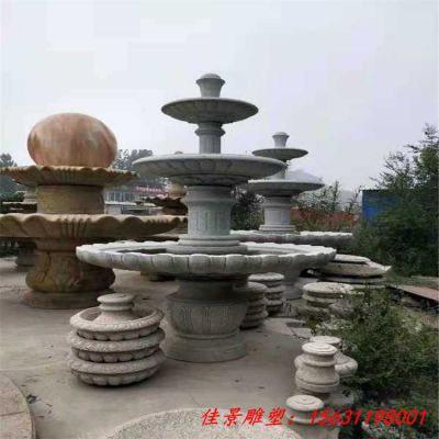 砂岩喷泉石雕