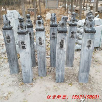 园林拴马桩石雕