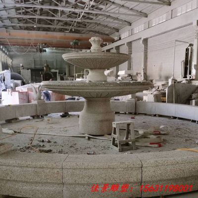 园林大型石雕喷泉雕塑