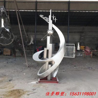 不锈钢飞翔校园雕塑