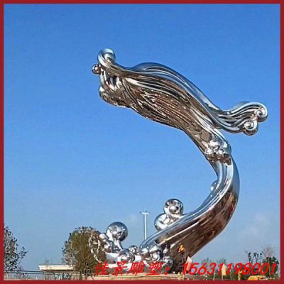 不锈钢大型抽象龙雕塑
