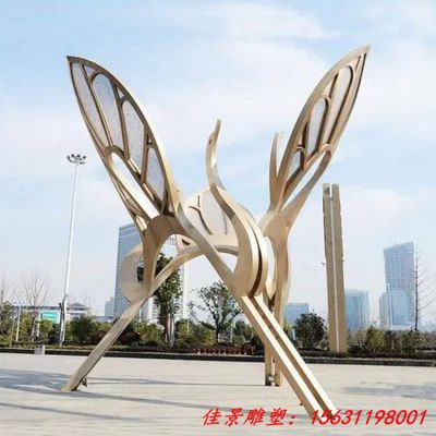 不锈钢公园大型仙鹤雕塑