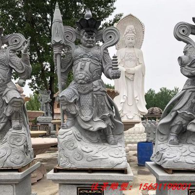大理石四大天王寺庙佛像石雕