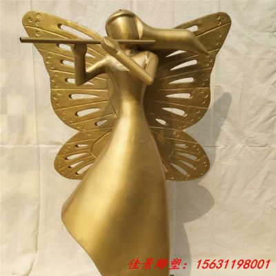 小区景观蝴蝶仙子铜雕