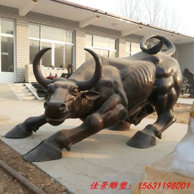 企业拓荒牛铜雕