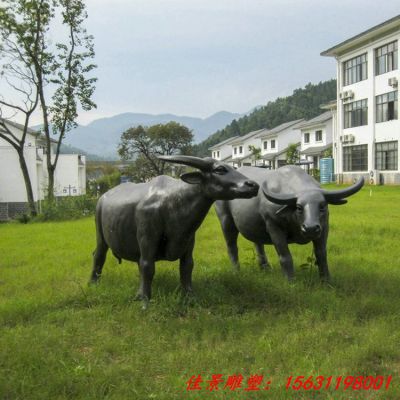 公园动物雕塑牛铜雕