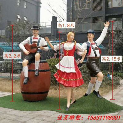 玻璃钢啤酒节啤酒主题雕塑