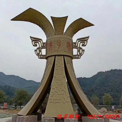 大型酒樽铜雕 青铜酒樽雕塑