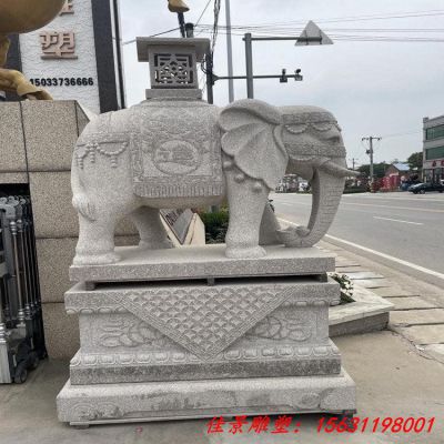 花岗岩大象石雕门口动物雕塑