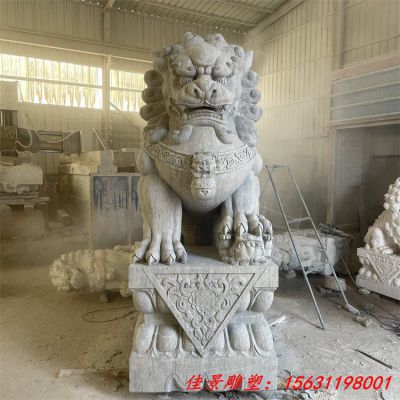 石雕做旧看门狮子