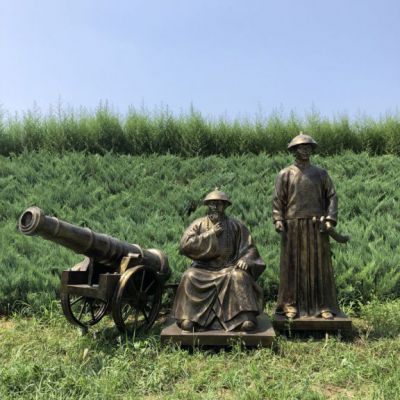 林则徐人物景观铜雕