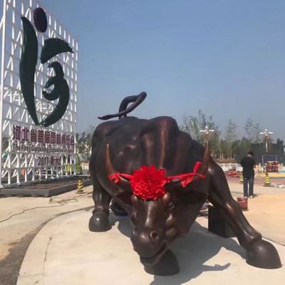 园林景观牛铜雕