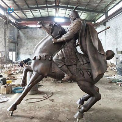 骑马人物景观园林铜雕