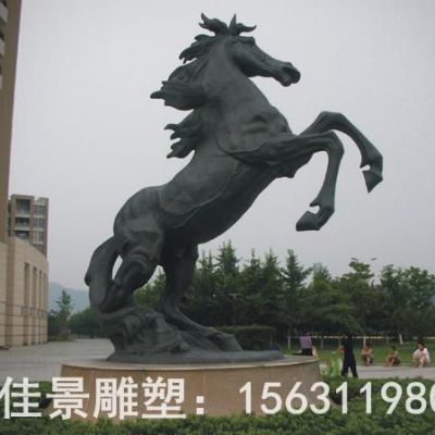 机械马抽象动物铜雕
