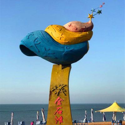 海螺标志不锈钢雕塑