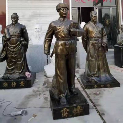 名人雷锋商场人物铜雕