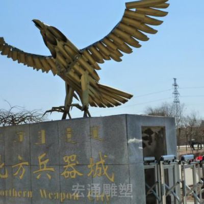 展翅老鹰城市景观铜雕