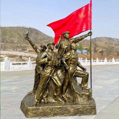 中国红军人物公园铜雕