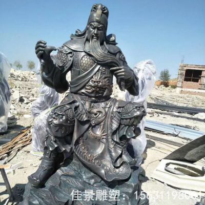 关公人物标志景观铜雕