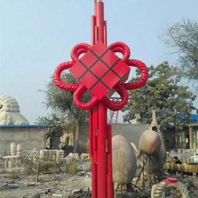 中国结不锈钢景区雕塑