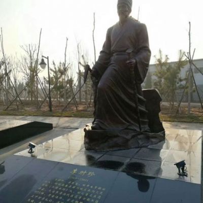 名医李时珍人物标志铜雕