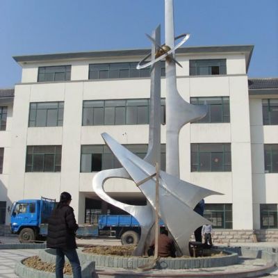 科技之星镜面不锈钢雕塑