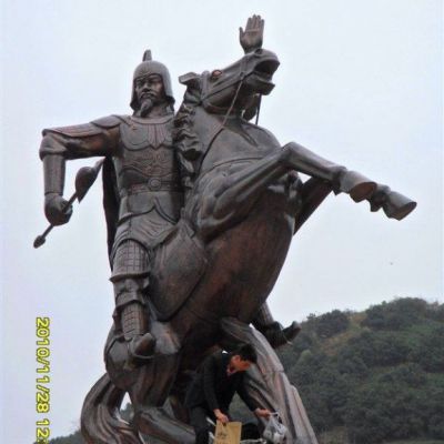 古罗马战士城市景观铜雕