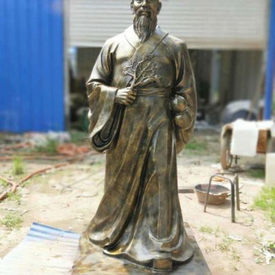 古代药王孙思邈坐像铜雕
