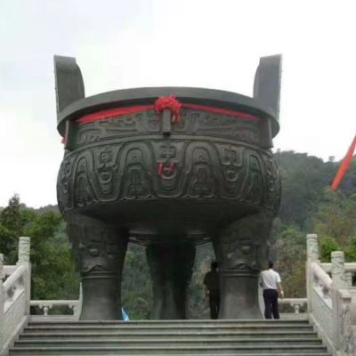 大型三足铜鼎景观铜雕