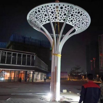 镂空标志抽象不锈钢雕塑