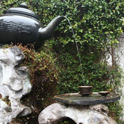 茶壶喷泉城市文化铜雕