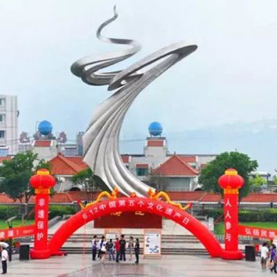 彩带不锈钢雕塑