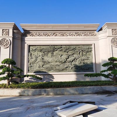 石雕影壁墙雕塑厂家加工定制