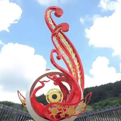 公园不锈钢凤凰雕塑