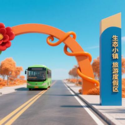 景区大门 不锈钢景观雕塑厂家