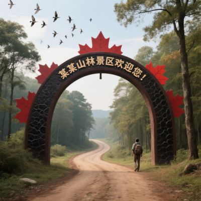 景区拱门 不锈钢景观雕塑厂家