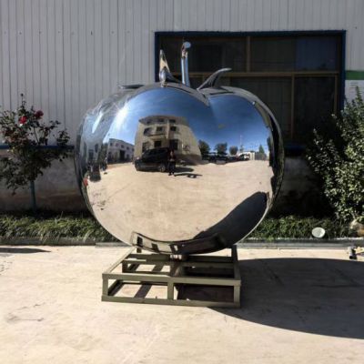 镜面番茄雕塑 不锈钢雕塑厂家