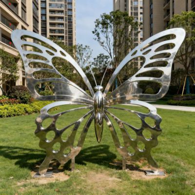 镜面不锈钢蝴蝶雕塑