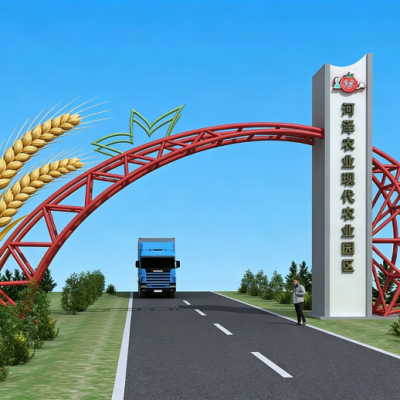 景观雕塑厂家 不锈钢拱门雕塑